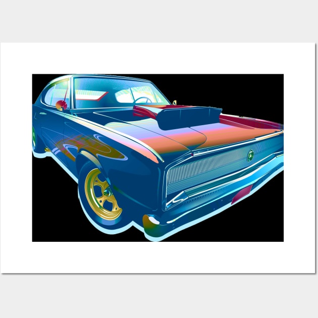 Old Fast Car Wall Art by DamLas